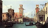 Canaletto View of the Entrance to the Arsenal painting